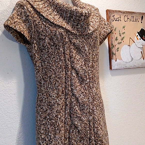 INC PEBBLED CABLE KNIT LONG SWEATER - Picture 5 of 7